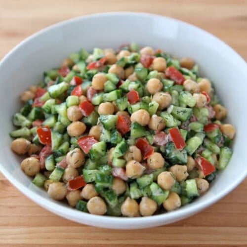 Creamy Israeli Salad with Dill