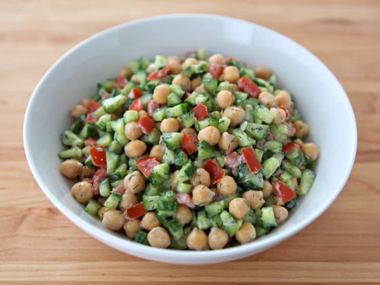 Creamy Israeli Salad with Dill