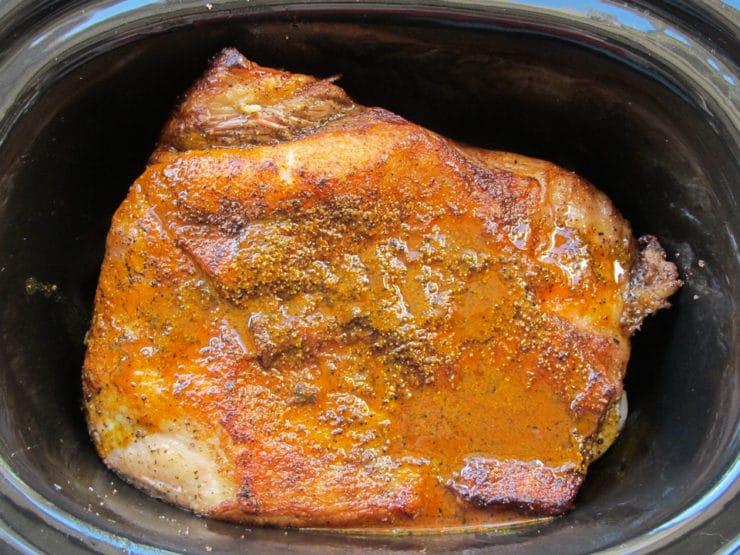 Savory Slow Cooker Brisket - Recipe with Video. Brisket Recipe with Onion, Garlic and Spices Made in the Crock Pot. Kosher for Passover.