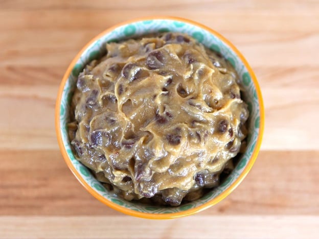 Chocolate Cream Cheese filling in a bowl.