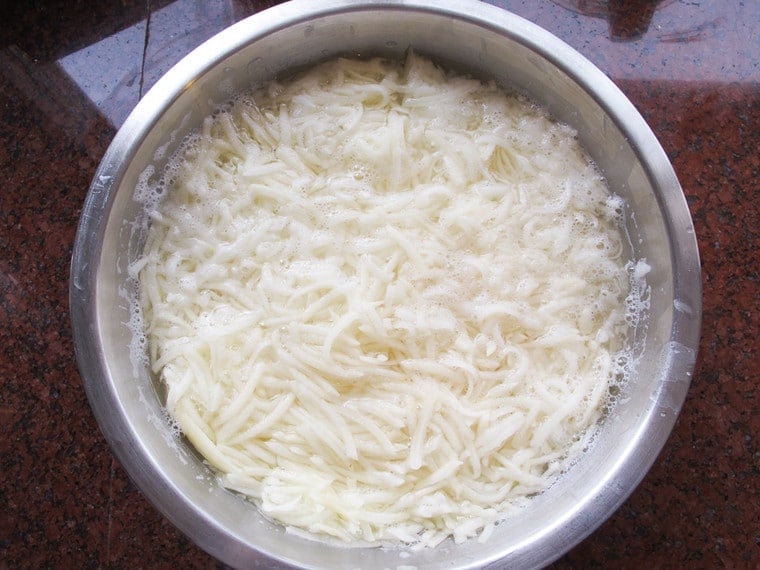 Passover Potato Kugel - Traditional Jewish Kugel with Potatoes, Onions and Eggs for the Passover Holiday.