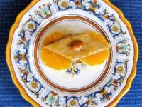 Tishpishti - Kosher for Passover cake soaked in sweet orange blossom syrup. Exotic Turkish recipe. 