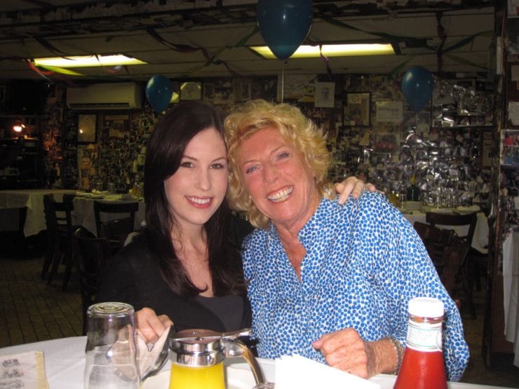 Me and Beth at Sammy\'s Roumanian