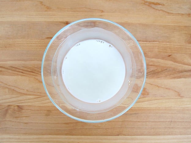 Cornstarch slurry in a small bowl.