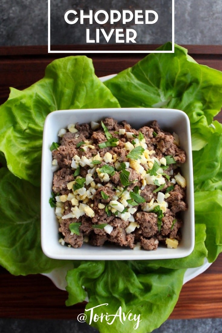 Chopped Liver - traditional recipe for chopped chicken livers with schmaltz and gribenes. Deli-style Jewish holiday recipe for Passover, Rosh Hashanah, or just because. #passover #roshhashanah #delifood #choppedliver #appetizer #liver #keto