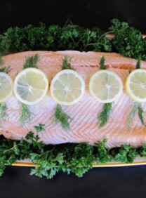 How to Poach Fish Fillets - Learn how to poach whole fish filets in court bouillon. Includes recipe for lemon dijon sauce and herb mayo. Kosher, Dairy, Pareve, Rosh Hashanah.