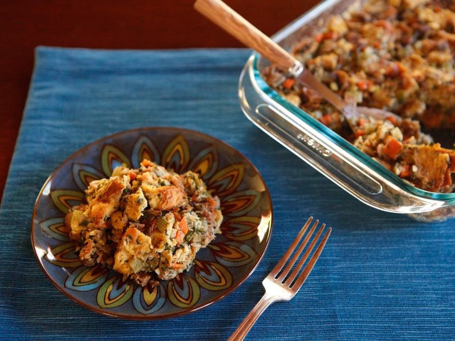 Challah Chestnut Stuffing - Kosher Holiday Recipe