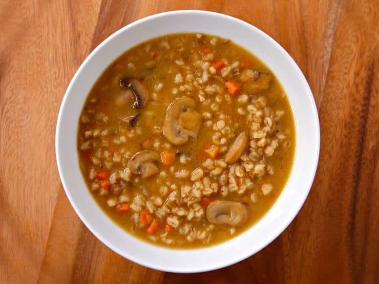 Mushroom barley deals soup recipe