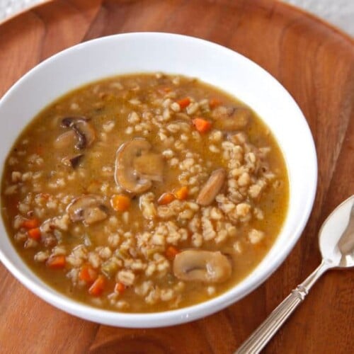 Deli Style Mushroom Barley Soup