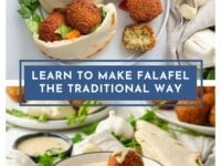 Falafel Middle Eastern dish made from chickpeas or fava beans on a white plate