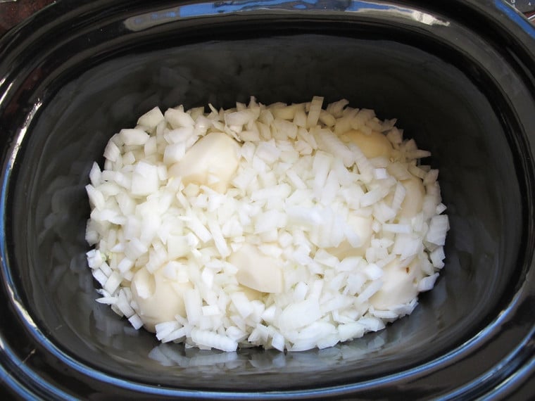 Cholent - Slow-cooked stew for Shabbat, also known as Chamin, Dafina, and Skhina. Easy Delicious Recipe on ToriAvey.com