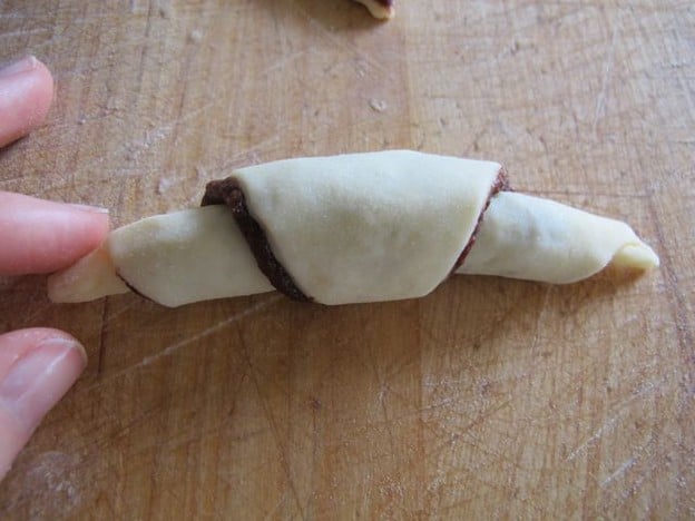 Rolled up rugelach.