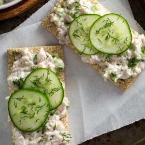 Whitefish Salad - The history of smoked fish, "appetizing", and a recipe for Jewish whitefish salad with celery and herbs. Kosher, dairy or pareve.