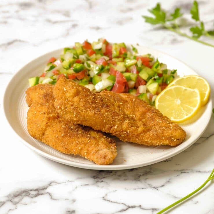 Chicken Schnitzel Golden Crispy Fried Chicken Breasts