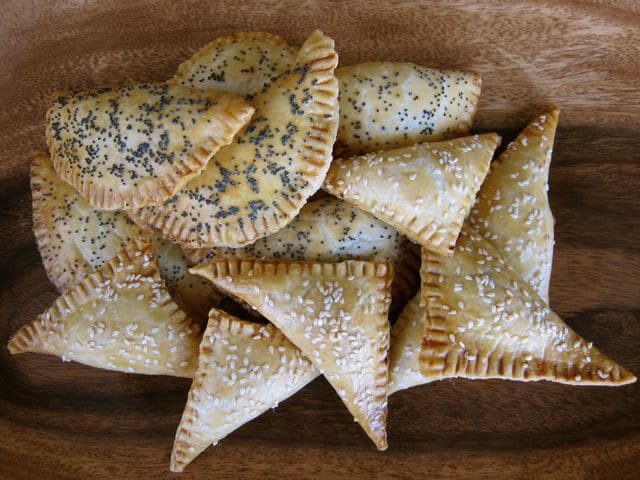 Cheese Sambusak - Middle Eastern Turnover Pastries