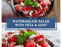 Watermelon Salad with Feta and Mint Pinterest Pin
