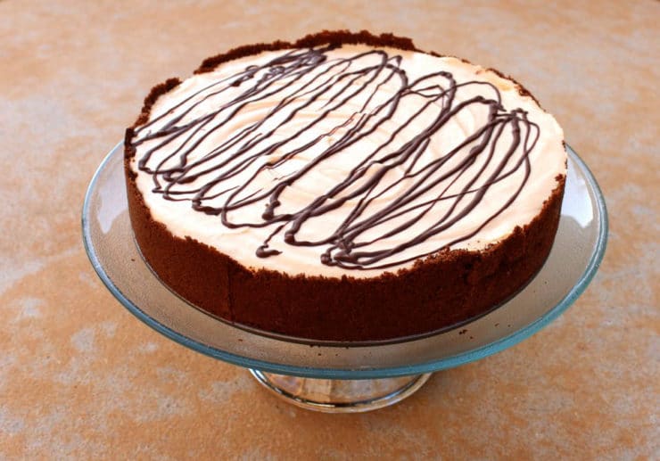 A Peanut Butter Pie for Mikey - A no-bake peanut butter chocolate pie with cookie crust in honor of food blogger Jennifer Perillo\'s husband Mikey. Kosher, Dairy.