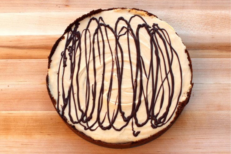 A Peanut Butter Pie for Mikey - A no-bake peanut butter chocolate pie with cookie crust in honor of food blogger Jennifer Perillo\'s husband Mikey. Kosher, Dairy.