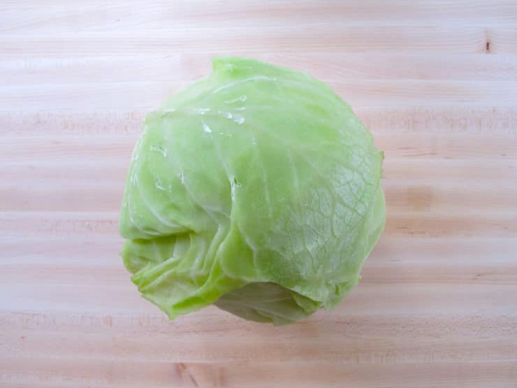 Head of cabbage.