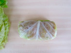 Rolled cabbage leaves.