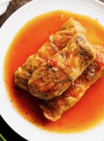 Stuffed Cabbage Leaves - Delicious Savory Recipe and Video Tutorial | Tori Avey