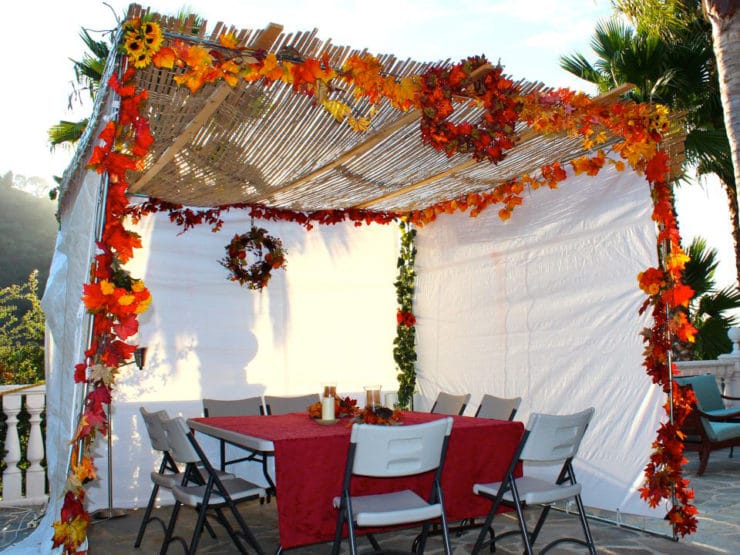 Sukkot 2011 - A glimpse at my family's sukkah, where we enjoy all of our Sukkot meals!