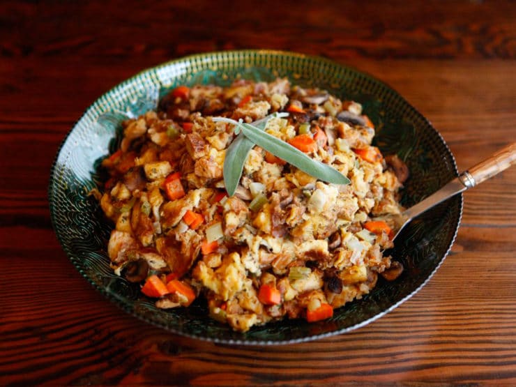 Classic Sage Stuffing (Thanksgiving Stuffing) - The Foodie Physician