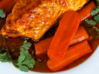 Smoked Paprika Fish with Carrots Pinterest Pin
