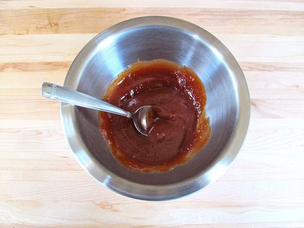 Mix glaze ingredients in a small bowl.