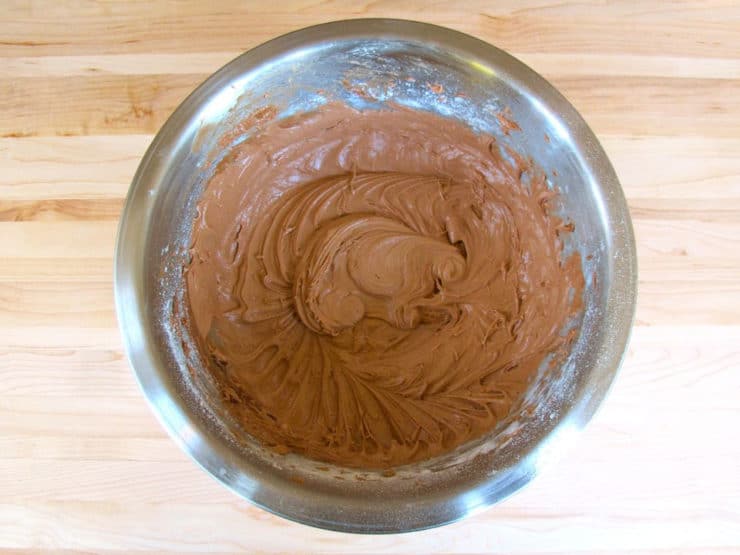 Mix flour into butter mixture.