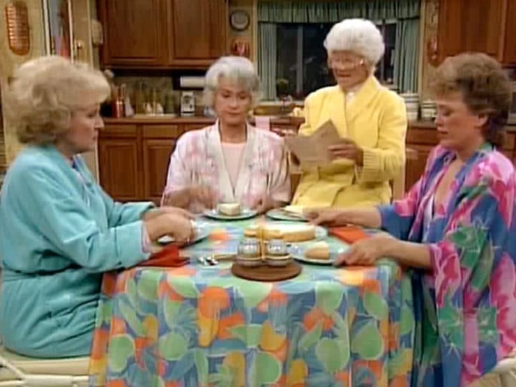 The Golden Girls Cheesecake - Recipe for The Golden Girls Cheesecake. Celebrate Betty White\'s birthday with Sophia Petrillo\'s Double Fudge Amaretto Ricotta Cheesecake.