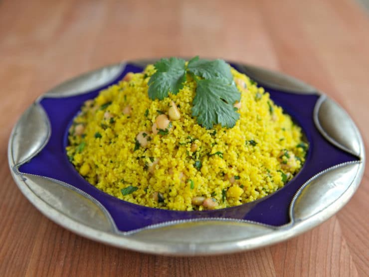 Horizontal shot of Lemony Couscous Salad