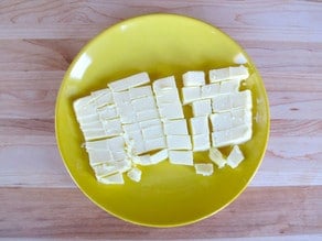 Butter cut into cubes.
