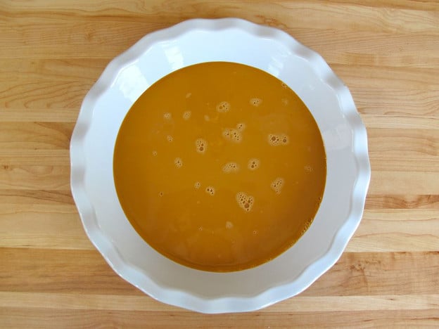 Dulce de Leche in a pie plate.