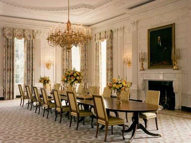 State Dining Room between 1900 and 1906, White House