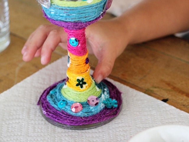 Family Fun: Elijah\'s Cup Passover Craft - Learn to make a homemade Elijah\'s Cup with this fun, colorful, kid-friendly Passover holiday craft from Brenda Ponnay on ToriAvey.com.