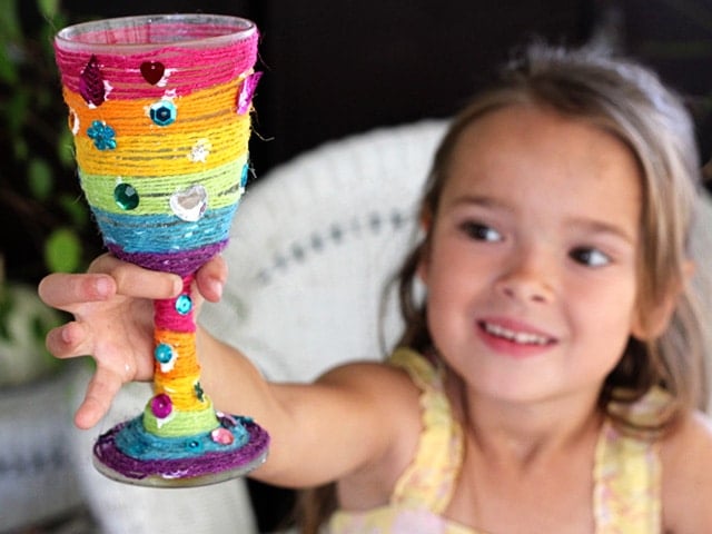 Family Fun: Elijah's Cup Passover Craft - Learn to make a homemade Elijah's Cup with this fun, colorful, kid-friendly Passover holiday craft from Brenda Ponnay on ToriAvey.com.