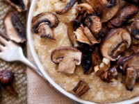Roasted Mushroom Quinoa Risotto Pinterest Pin
