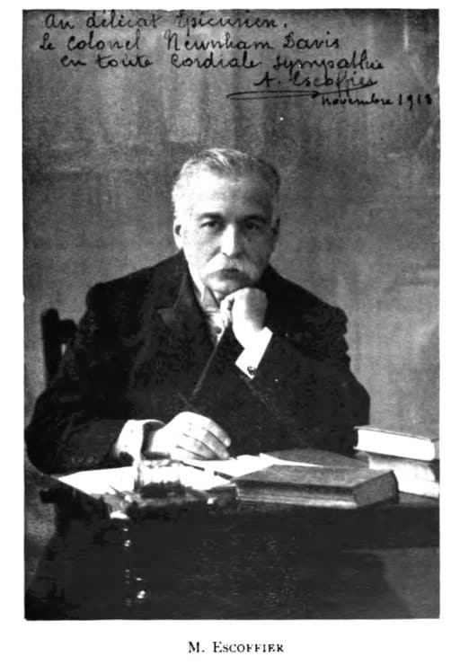 A portrait of chef Auguste Escoffier