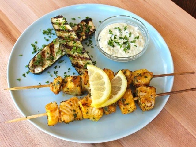 Marinated Fish Skewers - Tori Avey