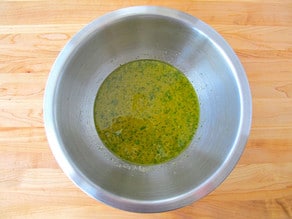 Marinade in a small mixing bowl.