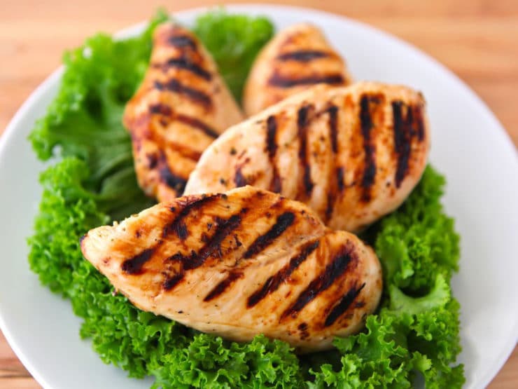 Pineapple Lime Grilled Chicken - Chicken marinade recipe for grilling - pineapple juice, lime juice, lime zest, oregano and cayenne. Easy healthy kosher recipe.