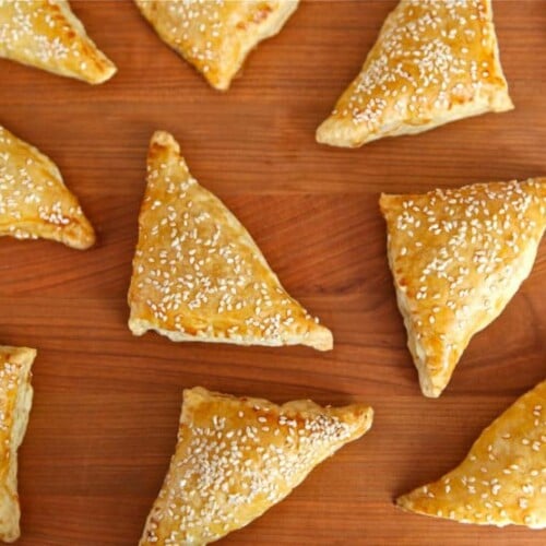 Image of Flaky pastry filled with a savory blend of potatoes and cheese.