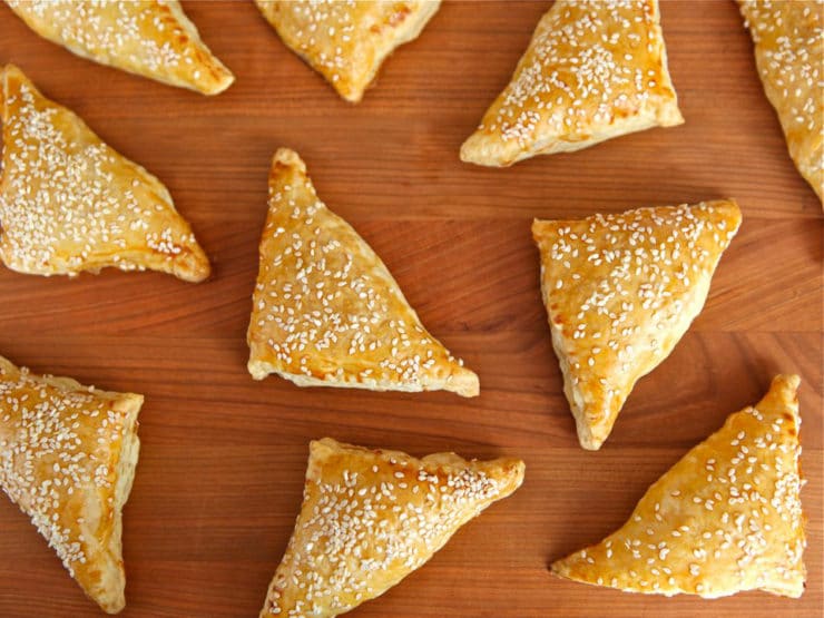 Image of Flaky pastry filled with a savory blend of potatoes and cheese.