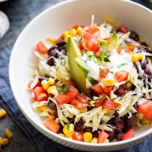 Quinoa Black Bean Burrito Bowls - Simple Healthy Recipe