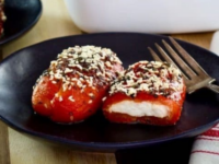 Stuffed Peppers with Goat Cheese Pinterest Pin