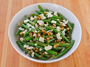 Green Bean Salad with Walnuts, Parmesan and Mint