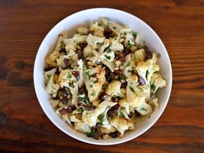 Italian Roasted Cauliflower Salad