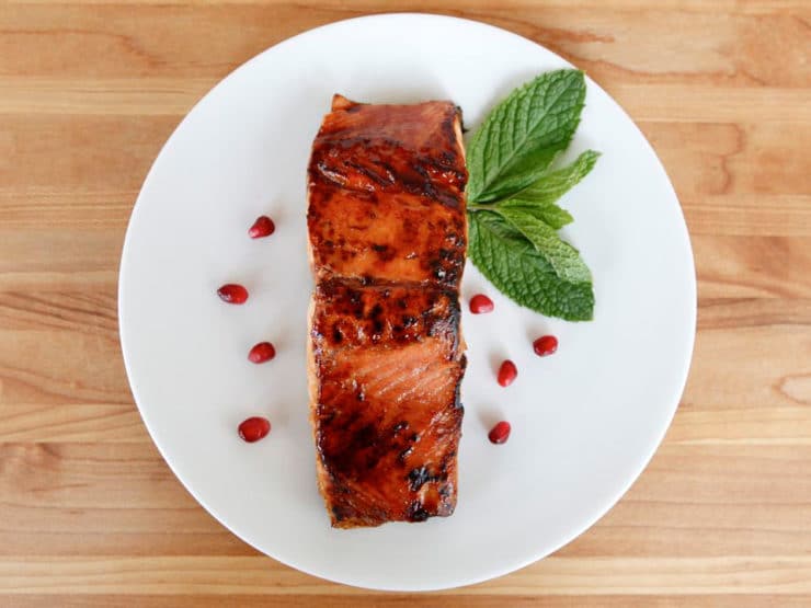 Pomegranate Glazed Salmon Holiday Fish Recipe