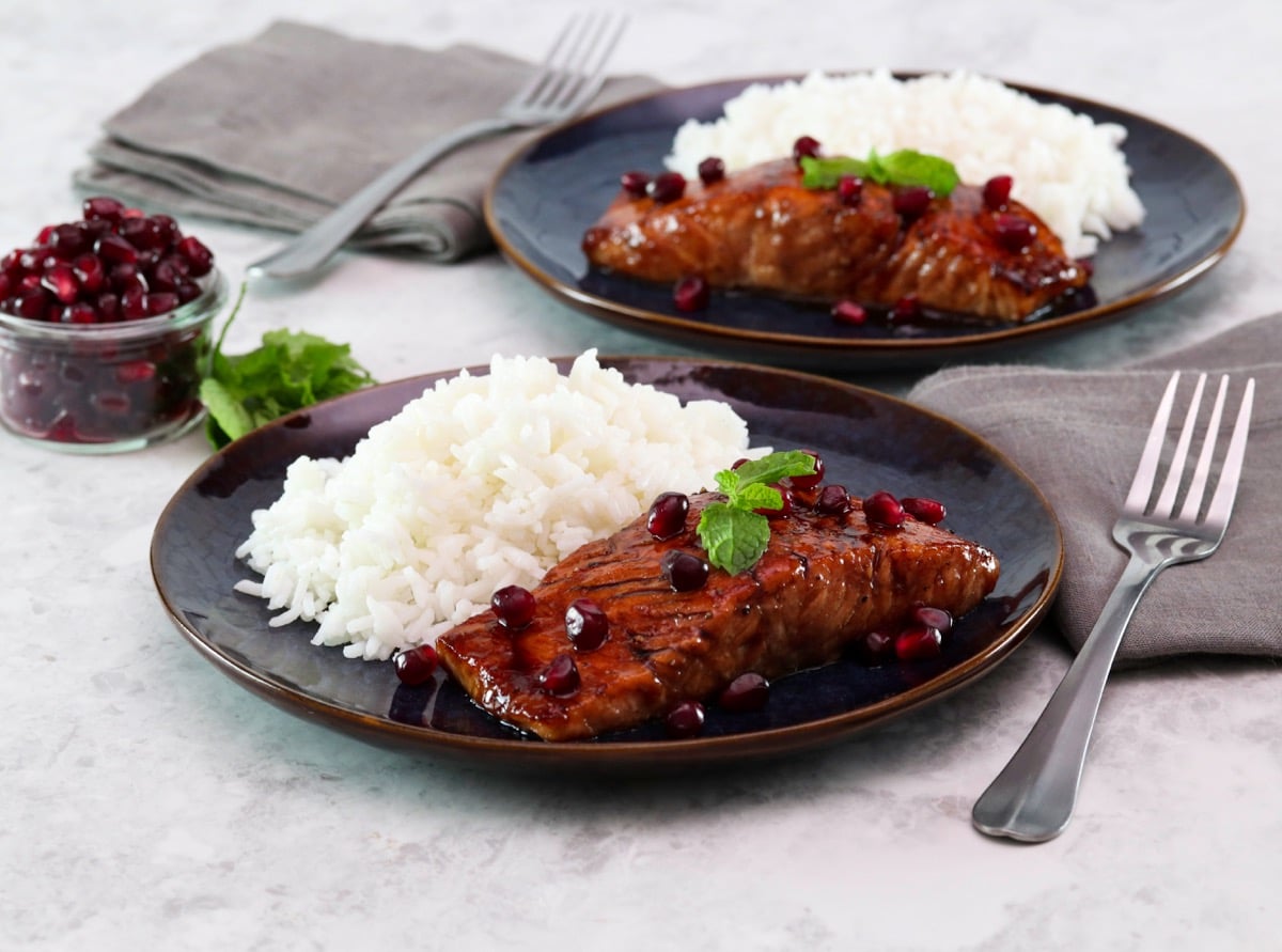 Pomegranate Molasses Salmon image